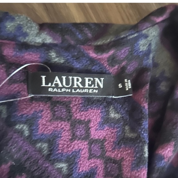 Ralph Lauren Purple and Black Patterned Dress - Picture 3 of 3